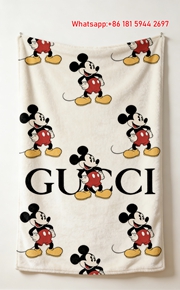 Gucci Mickey Mouse All Over Print Flannel Blanket Wall Hanging throw blanket IMG_2409